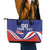 Custom Costa Rica Independence Day Leather Tote Bag Turdus Grayi Bird With Coat Of Arms - Wonder Print Shop