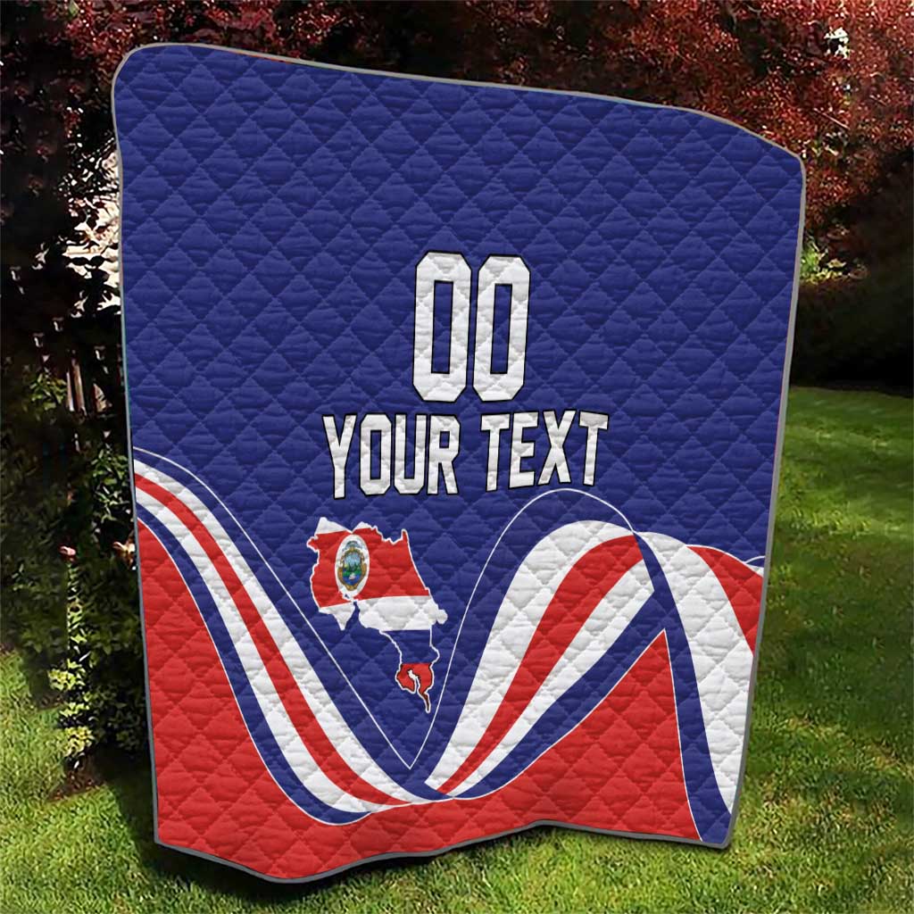 Custom Costa Rica Independence Day Quilt Turdus Grayi Bird With Coat Of Arms - Wonder Print Shop