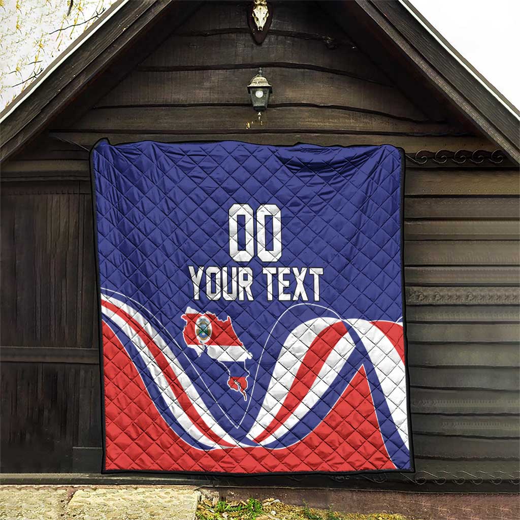 Custom Costa Rica Independence Day Quilt Turdus Grayi Bird With Coat Of Arms - Wonder Print Shop