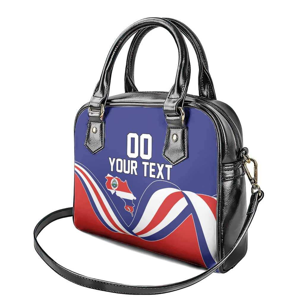 Custom Costa Rica Independence Day Shoulder Handbag Turdus Grayi Bird With Coat Of Arms