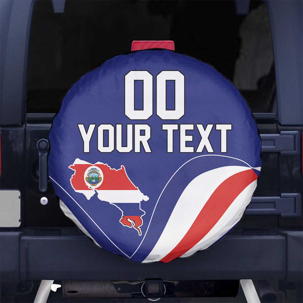 Custom Costa Rica Independence Day Spare Tire Cover Turdus Grayi Bird With Coat Of Arms - Wonder Print Shop