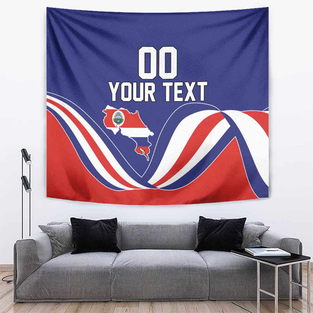 Custom Costa Rica Independence Day Tapestry Turdus Grayi Bird With Coat Of Arms - Wonder Print Shop