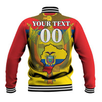 Custom Ecuador Independence Day 1809 Baseball Jacket Monumento a la Independencia - Wonder Print Shop