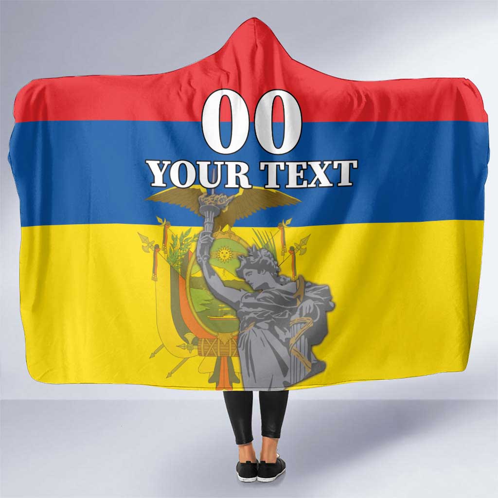 Custom Ecuador Independence Day 1809 Hooded Blanket Monumento a la Independencia