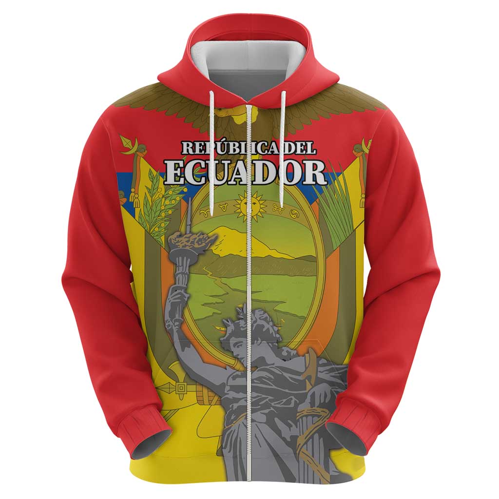 Custom Ecuador Independence Day 1809 Hoodie Monumento a la Independencia - Wonder Print Shop