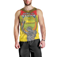 Custom Ecuador Independence Day 1809 Men Tank Top Monumento a la Independencia - Wonder Print Shop
