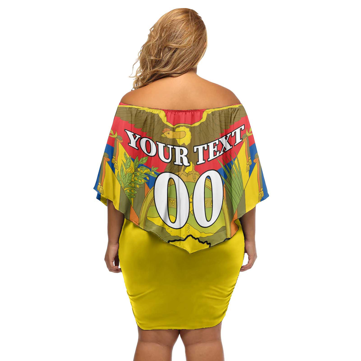 Custom Ecuador Independence Day 1809 Off Shoulder Short Dress Monumento a la Independencia - Wonder Print Shop