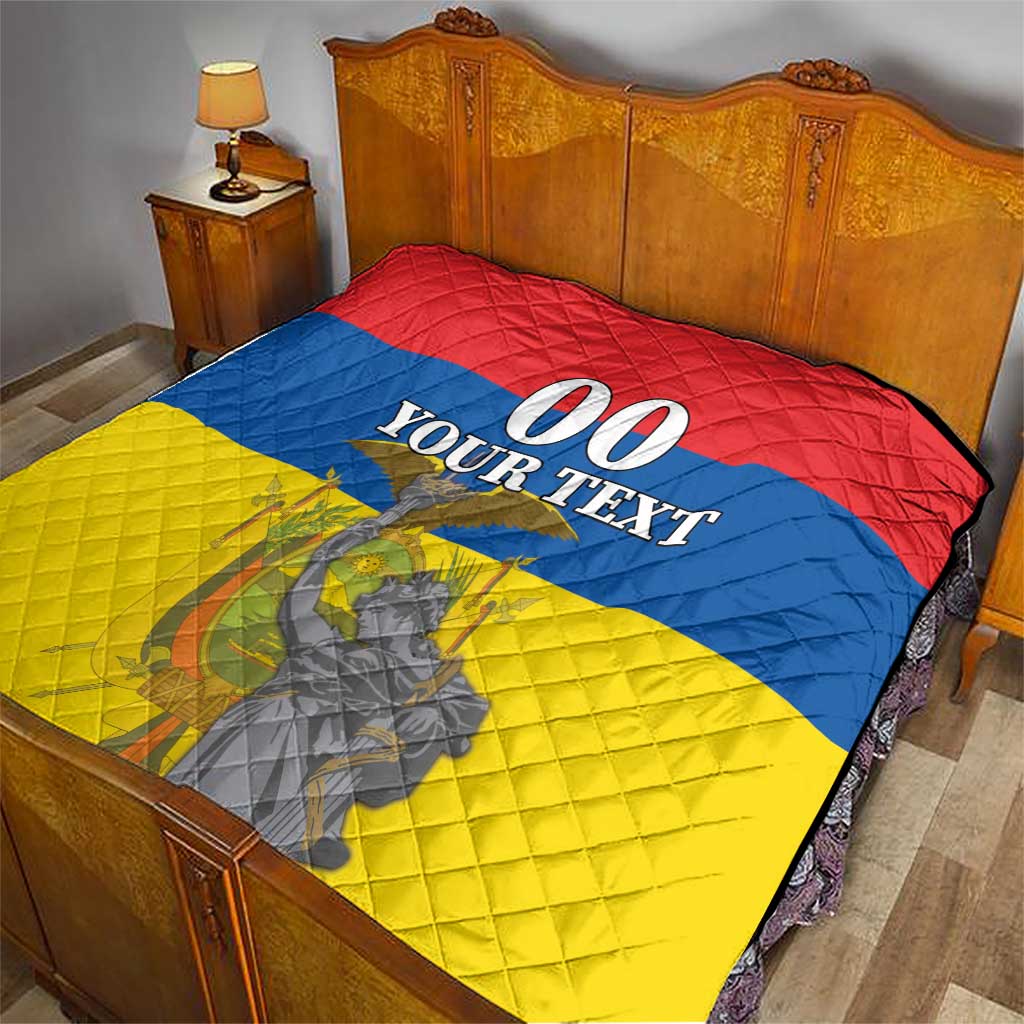 Custom Ecuador Independence Day 1809 Quilt Monumento a la Independencia - Wonder Print Shop