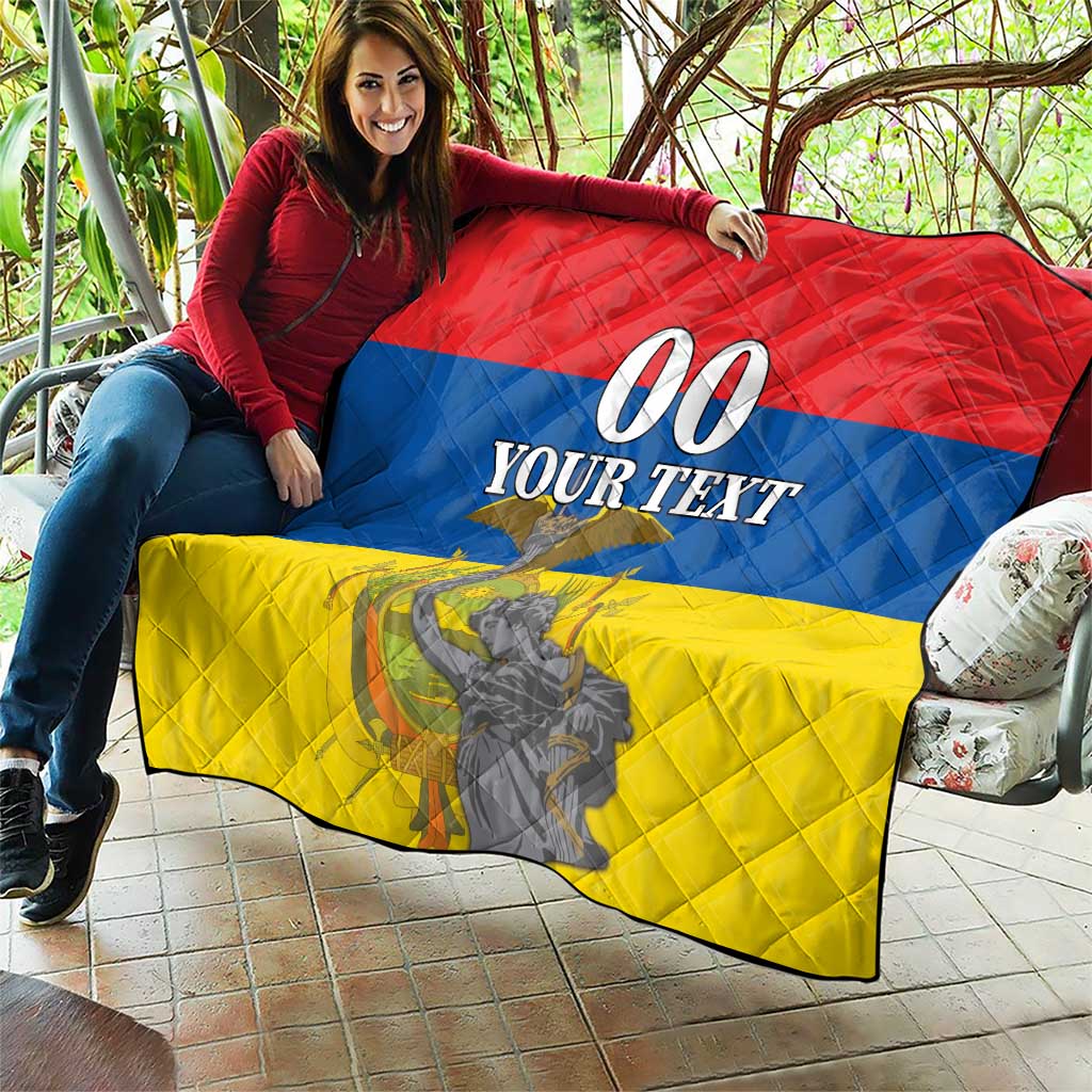 Custom Ecuador Independence Day 1809 Quilt Monumento a la Independencia - Wonder Print Shop