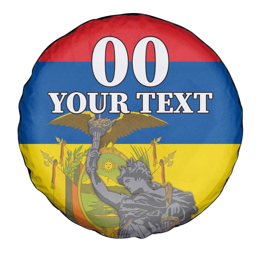 Custom Ecuador Independence Day 1809 Spare Tire Cover Monumento a la Independencia - Wonder Print Shop