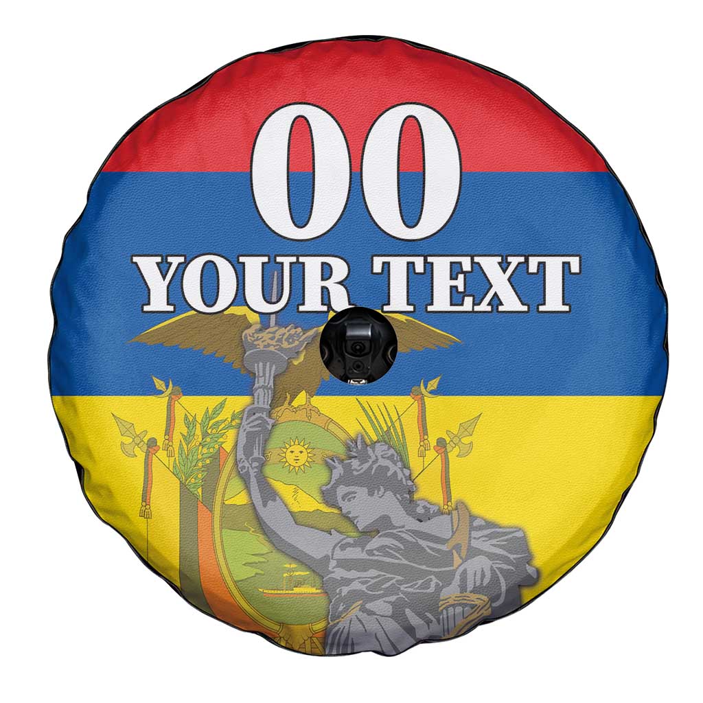 Custom Ecuador Independence Day 1809 Spare Tire Cover Monumento a la Independencia - Wonder Print Shop