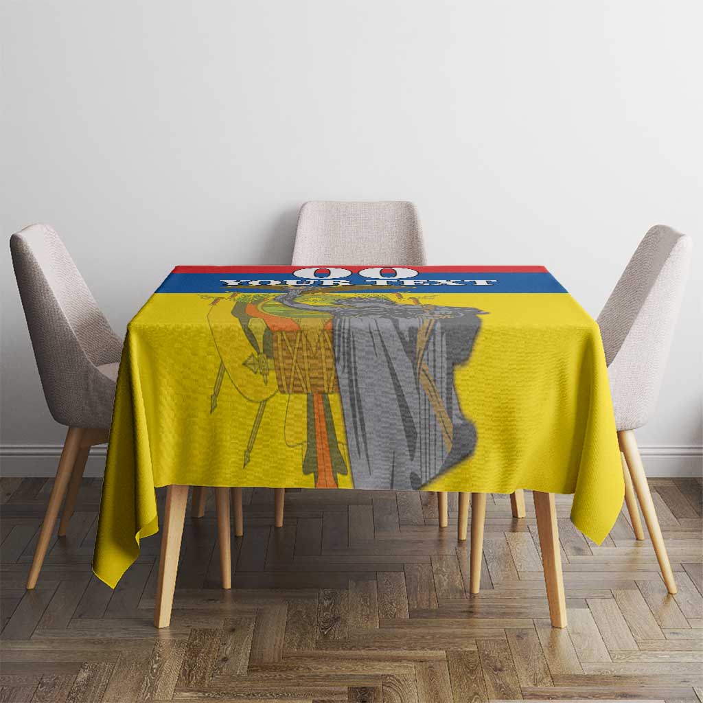 Custom Ecuador Independence Day 1809 Tablecloth Monumento a la Independencia - Wonder Print Shop