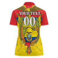 Custom Ecuador Independence Day 1809 Women Polo Shirt Monumento a la Independencia - Wonder Print Shop