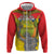 Custom Ecuador Independence Day 1809 Zip Hoodie Monumento a la Independencia - Wonder Print Shop