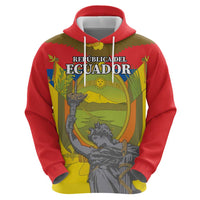 Custom Ecuador Independence Day 1809 Zip Hoodie Monumento a la Independencia - Wonder Print Shop