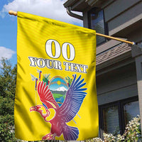Custom Ecuador Independence Day Garden Flag Andean Condor With Coat Of Arms - Wonder Print Shop
