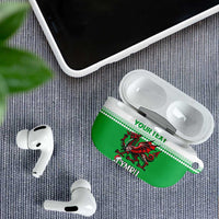Personalized Wales Christmas Dragon AirPods Case Nadolig Llawen Green Version - Wonder Print Shop