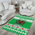 Personalized Wales Christmas Dragon Area Rug Nadolig Llawen Green Version - Wonder Print Shop
