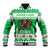 Personalized Wales Christmas Dragon Baseball Jacket Nadolig Llawen Green Version - Wonder Print Shop