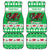 Personalized Wales Christmas Dragon Car Mats Nadolig Llawen Green Version - Wonder Print Shop