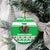 Personalized Wales Christmas Dragon Ceramic Ornament Nadolig Llawen Green Version - Wonder Print Shop