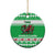 Personalized Wales Christmas Dragon Ceramic Ornament Nadolig Llawen Green Version - Wonder Print Shop