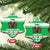 Personalized Wales Christmas Dragon Ceramic Ornament Nadolig Llawen Green Version - Wonder Print Shop
