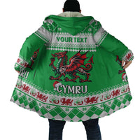 Personalized Wales Christmas Dragon Cloak Nadolig Llawen Green Version - Wonder Print Shop