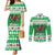 Personalized Wales Christmas Dragon Couples Matching Mermaid Dress and Long Sleeve Button Shirt Nadolig Llawen Green Version - Wonder Print Shop