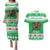 Personalized Wales Christmas Dragon Couples Matching Puletasi and Hawaiian Shirt Nadolig Llawen Green Version - Wonder Print Shop