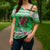 Personalized Wales Christmas Dragon Cross Shoulder Shirt Nadolig Llawen Green Version - Wonder Print Shop