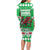 Personalized Wales Christmas Dragon Family Matching Long Sleeve Bodycon Dress and Hawaiian Shirt Nadolig Llawen Green Version - Wonder Print Shop