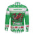 Personalized Wales Christmas Dragon Family Matching Off The Shoulder Long Sleeve Dress and Hawaiian Shirt Nadolig Llawen Green Version - Wonder Print Shop