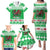 Personalized Wales Christmas Dragon Family Matching Puletasi and Hawaiian Shirt Nadolig Llawen Green Version - Wonder Print Shop