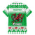 Personalized Wales Christmas Dragon Family Matching Short Sleeve Bodycon Dress and Hawaiian Shirt Nadolig Llawen Green Version - Wonder Print Shop