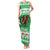 Personalized Wales Christmas Dragon Family Matching Tank Maxi Dress and Hawaiian Shirt Nadolig Llawen Green Version - Wonder Print Shop
