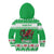 Personalized Wales Christmas Dragon Kid Hoodie Nadolig Llawen Green Version - Wonder Print Shop