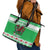 Personalized Wales Christmas Dragon Leather Tote Bag Nadolig Llawen Green Version - Wonder Print Shop