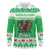 Personalized Wales Christmas Dragon Long Sleeve Polo Shirt Nadolig Llawen Green Version - Wonder Print Shop