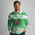 Personalized Wales Christmas Dragon Long Sleeve Polo Shirt Nadolig Llawen Green Version - Wonder Print Shop