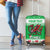 Personalized Wales Christmas Dragon Luggage Cover Nadolig Llawen Green Version - Wonder Print Shop