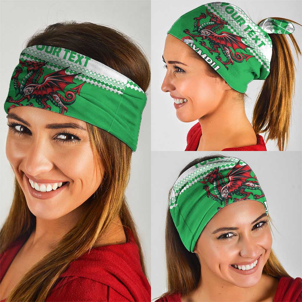 Personalized Wales Christmas Dragon Neck Gaiter Nadolig Llawen Green Version - Wonder Print Shop