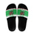 Personalized Wales Christmas Dragon Slide Sandals Nadolig Llawen Green Version - Wonder Print Shop