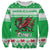 Personalized Wales Christmas Dragon Sweatshirt Nadolig Llawen Green Version - Wonder Print Shop