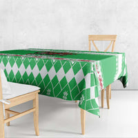 Personalized Wales Christmas Dragon Tablecloth Nadolig Llawen Green Version - Wonder Print Shop