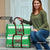 Personalized Wales Christmas Dragon Travel Bag Nadolig Llawen Green Version - Wonder Print Shop