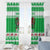 Personalized Wales Christmas Dragon Window Curtain Nadolig Llawen Green Version - Wonder Print Shop