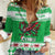 Personalized Wales Christmas Dragon Women Casual Shirt Nadolig Llawen Green Version - Wonder Print Shop