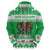 Personalized Wales Christmas Dragon Zip Hoodie Nadolig Llawen Green Version - Wonder Print Shop