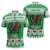 Personalized Wales Christmas Dragon Zipper Polo Shirt Nadolig Llawen Green Version - Wonder Print Shop